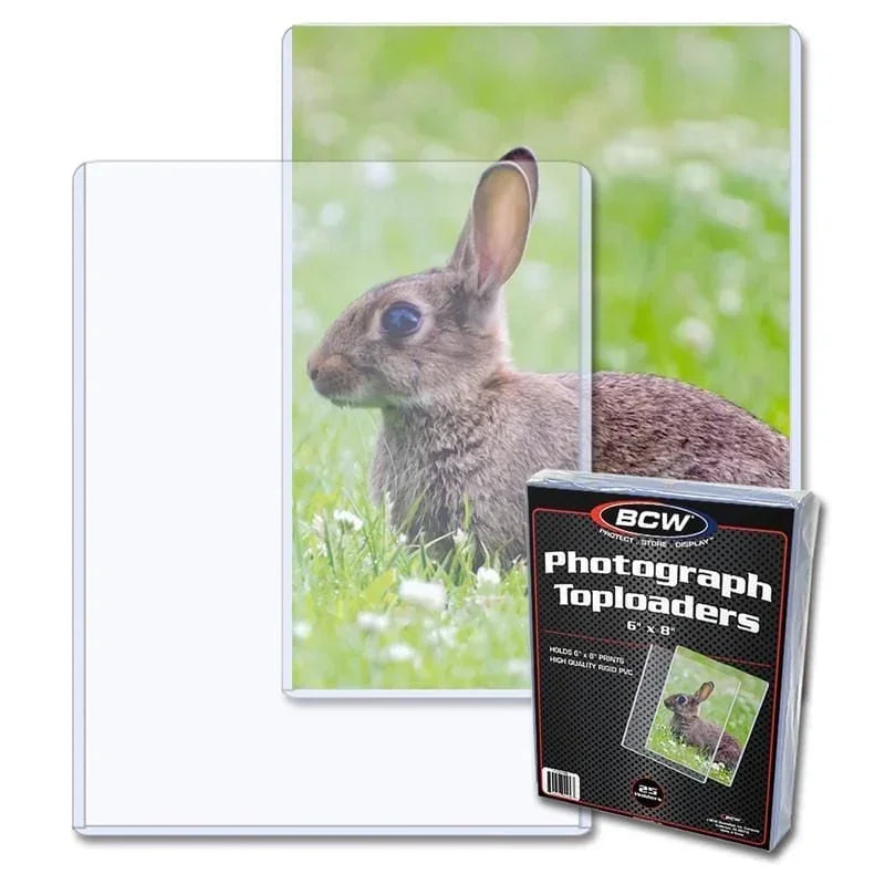 6x8 card sleeve BCW Topload Holder Case Type (works horizontal for vertical):Non-Zion (34x22 or 36x24) Brian Valeza Each pack contains 25 2021