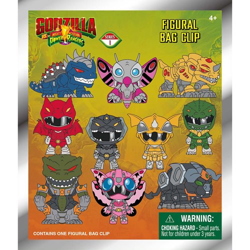 3D Foam Bag Clip | Godzilla vs. Power Rangers | Series 1