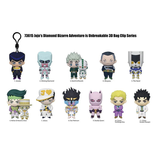 Bag Clip | JoJo's Bizarre Adventure: Diamond is Unbreakable 3D Bag Clip | Series 1