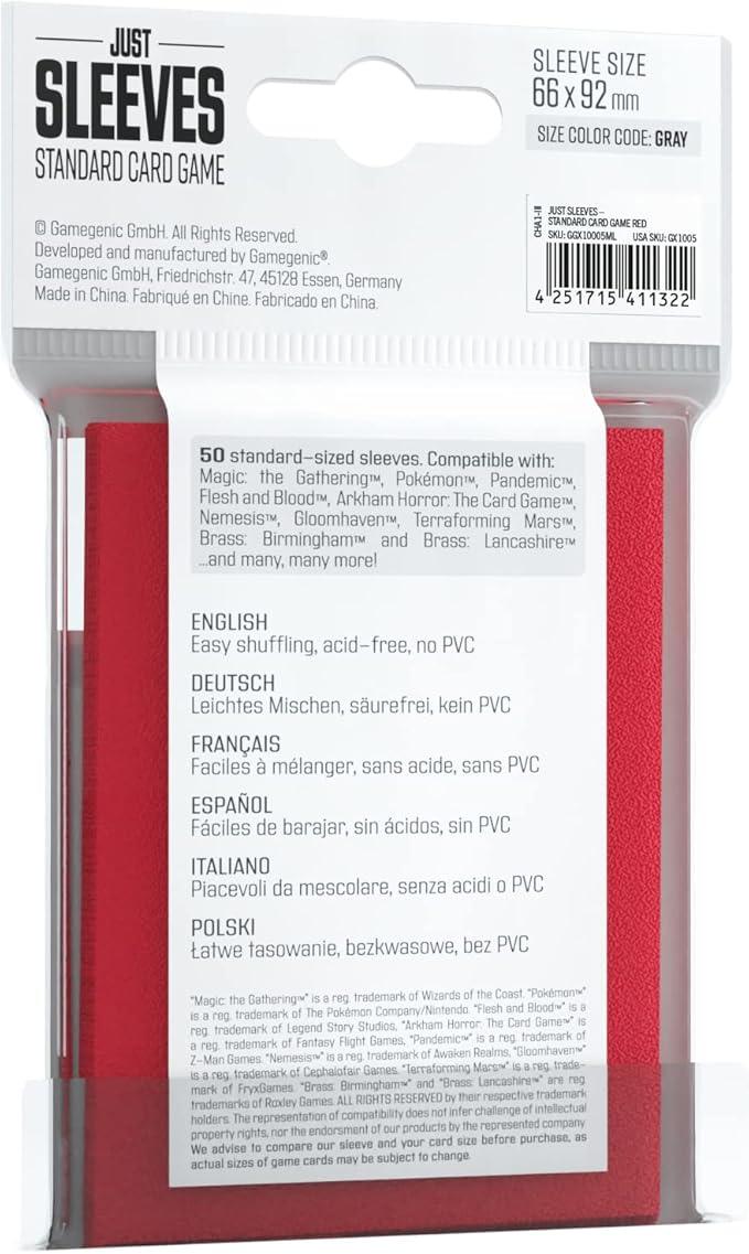 Card Sleeves | Standard | Gamegenic Just Sleeves (see variants) - Anime Island CA