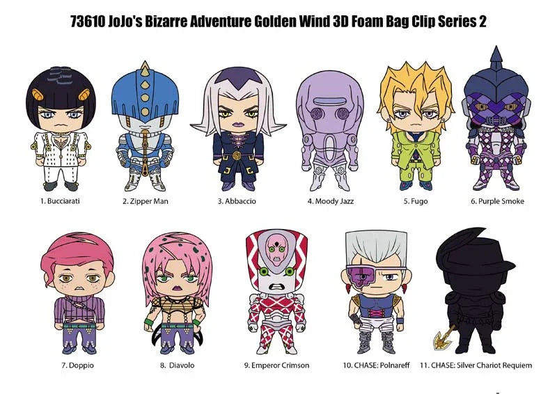 Bag Clip | JoJo's Bizarre Adventure: Golden Wind | Series 2 - Anime Island CA
