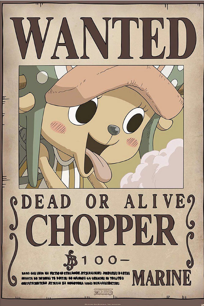 Poster | One Piece | Tony Tony Chopper Wanted