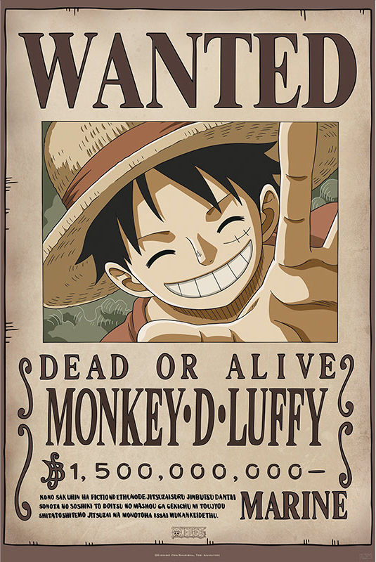 Poster | One Piece | Monkey D. Luffy Wanted