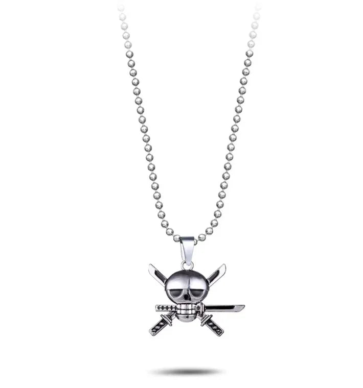 Necklace | One Piece | Roronoa Zoro Logo Necklaces Anime Island CA