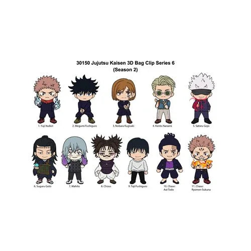Bag Clip | Jujutsu Kaisen | Series 6 Bag Clips Monogram