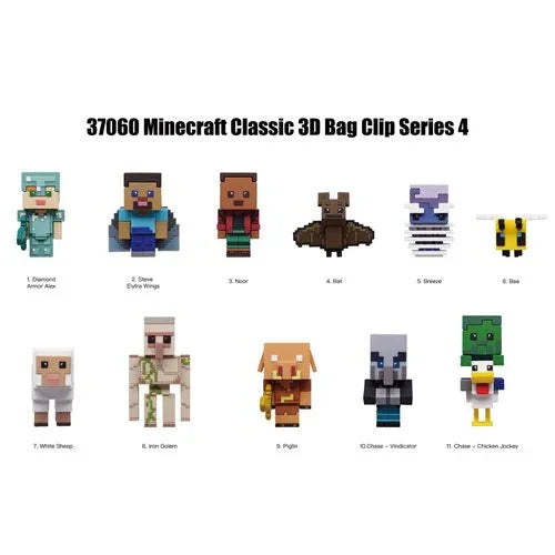Bag Clip | Minecraft | Series 4 Bag Clips Monogram