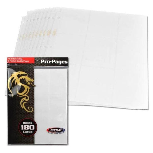 Binder | Card Pages | 18-Pocket | Side Loading | BCW (see variants) Card Storage BCW
