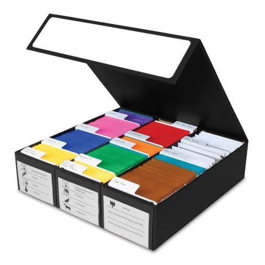 Card Storage | Box | 3 Row Game | Black with White | BCW - Anime Island CA