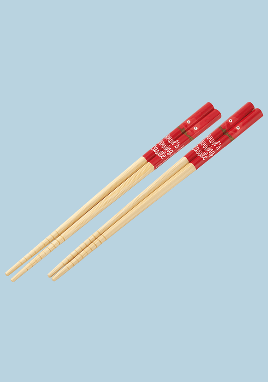 Chopsticks | Studio Ghibli | Howl's Moving Castle | Calcifer | Bamboo 6.5" - 2pcs set - Anime Island CA