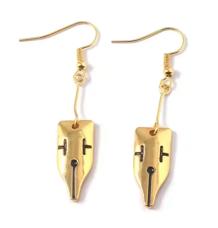 Earring | JoJo's Bizarre Adventure | Rohan Kishibe Pen Tip Button Earrings Anime Island CA