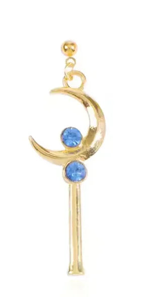 Earring | Sailor Moon | Crescent Moon Wand Earrings Anime Island CA