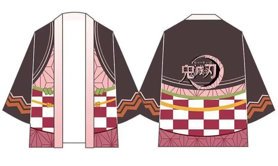 Haori | Demon Slayer: Kimetsu no Yaiba | Kamado Nezuko - Kimono Outfit, L - Anime Island Haori | Demon Slayer: Kimetsu no Yaiba | Kamado Nezuko - Kimono Outfit, L - Anime Island