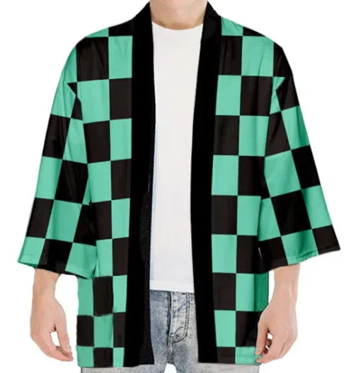 Haori | Demon Slayer: Kimetsu no Yaiba | Kamado Tanjiro - Green/Black - Anime Island CA