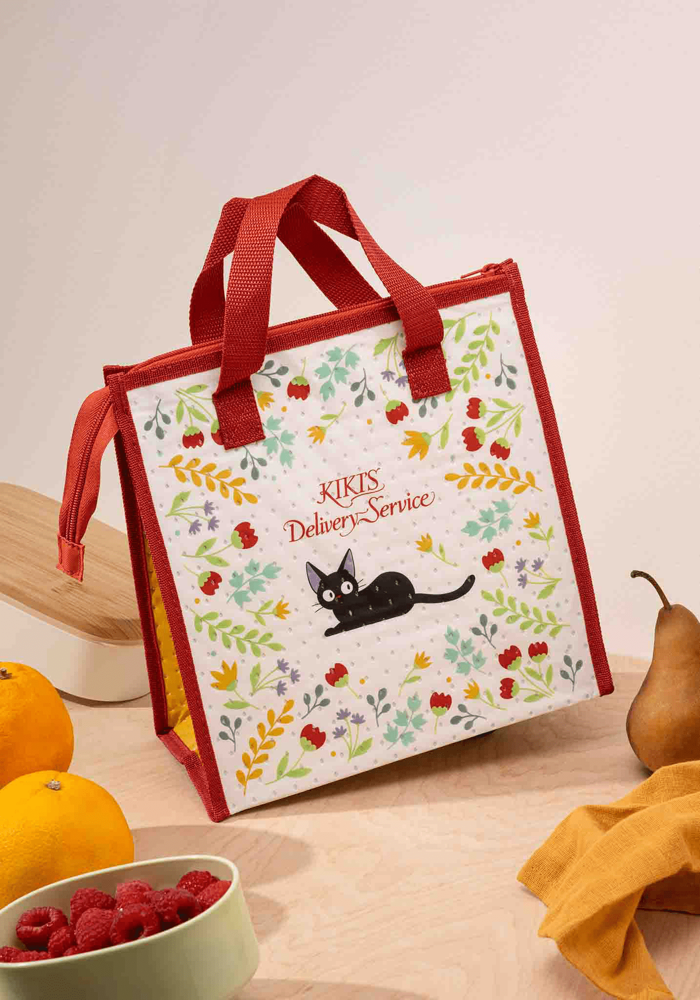 Lunch Bag | Studio Ghibli | Kiki's Delivery Service | Jiji (Botanical) | Insulated