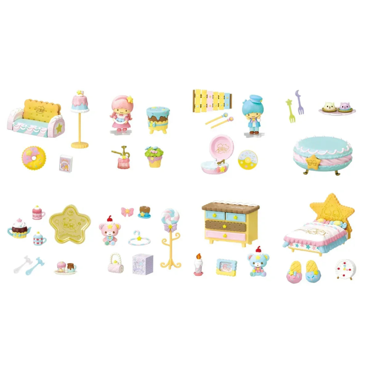 Blind Box | Sanrio | Little Twin Stars Pastel Sweets Room | Re-Ment - Anime Island CA