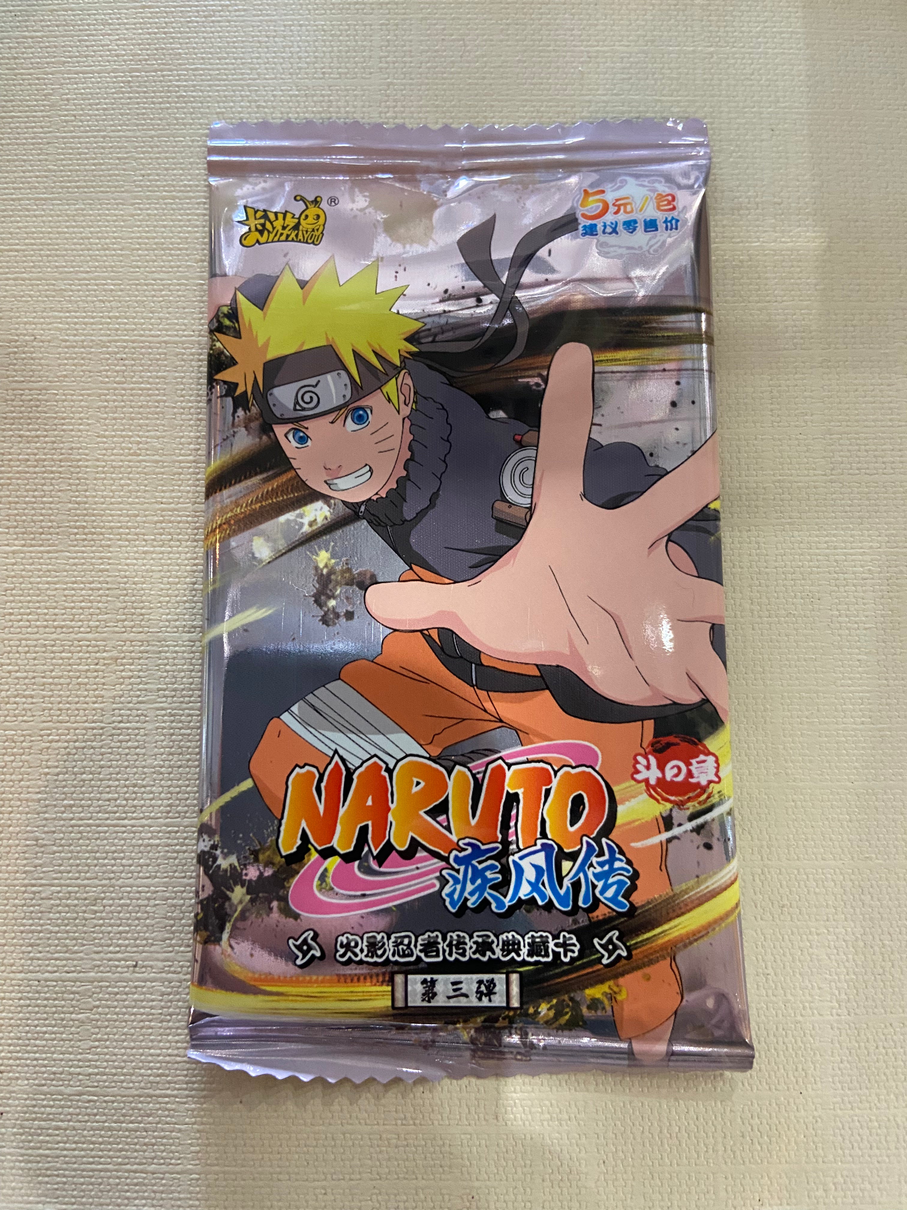 Naruto Trading Card Booster Box New. 3 boxes(20 Packs sale Per Box)Tier 3.