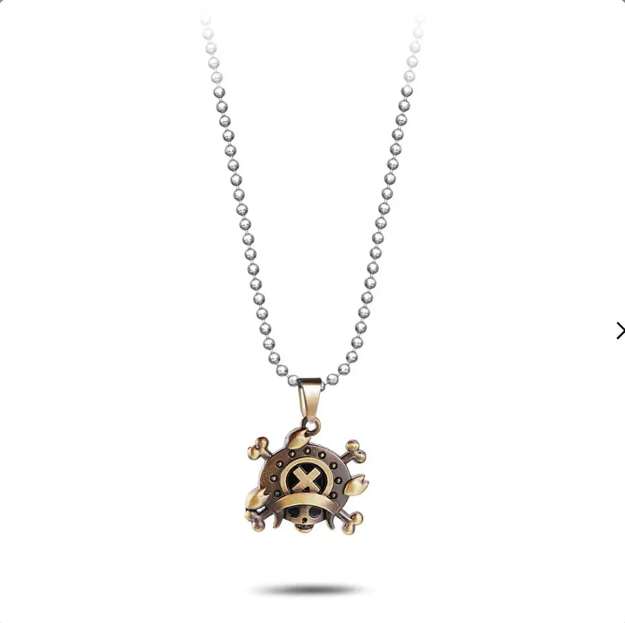 Necklace | One Piece | Tony Tony Chopper Logo Necklaces Anime Island CA