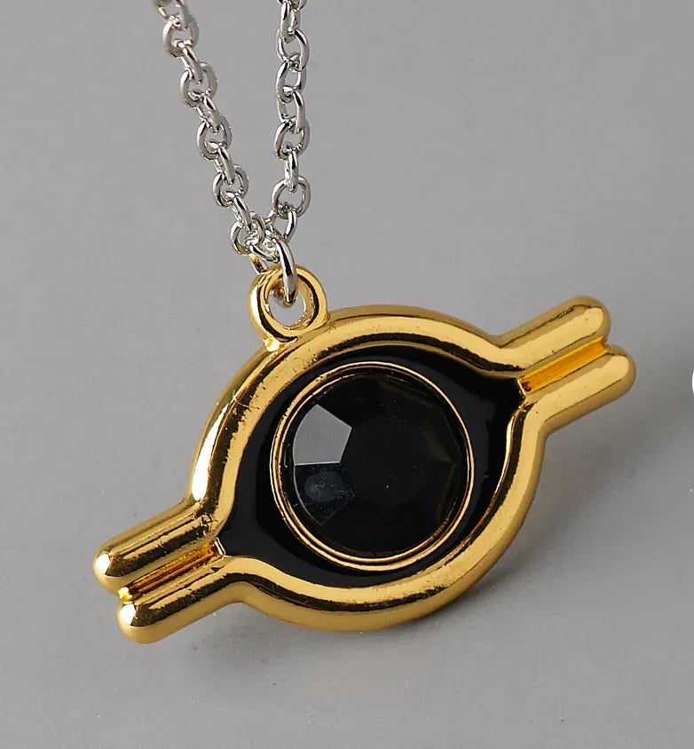 yugioh necklace card holder Card Clasp Slab Holder Necklace: Deepspace Black