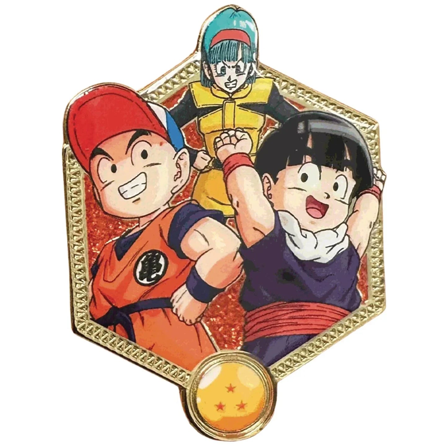 Pin | Dragon Ball Z | Golden Series | Krillin & Gohan & Bulma Pins Diamond