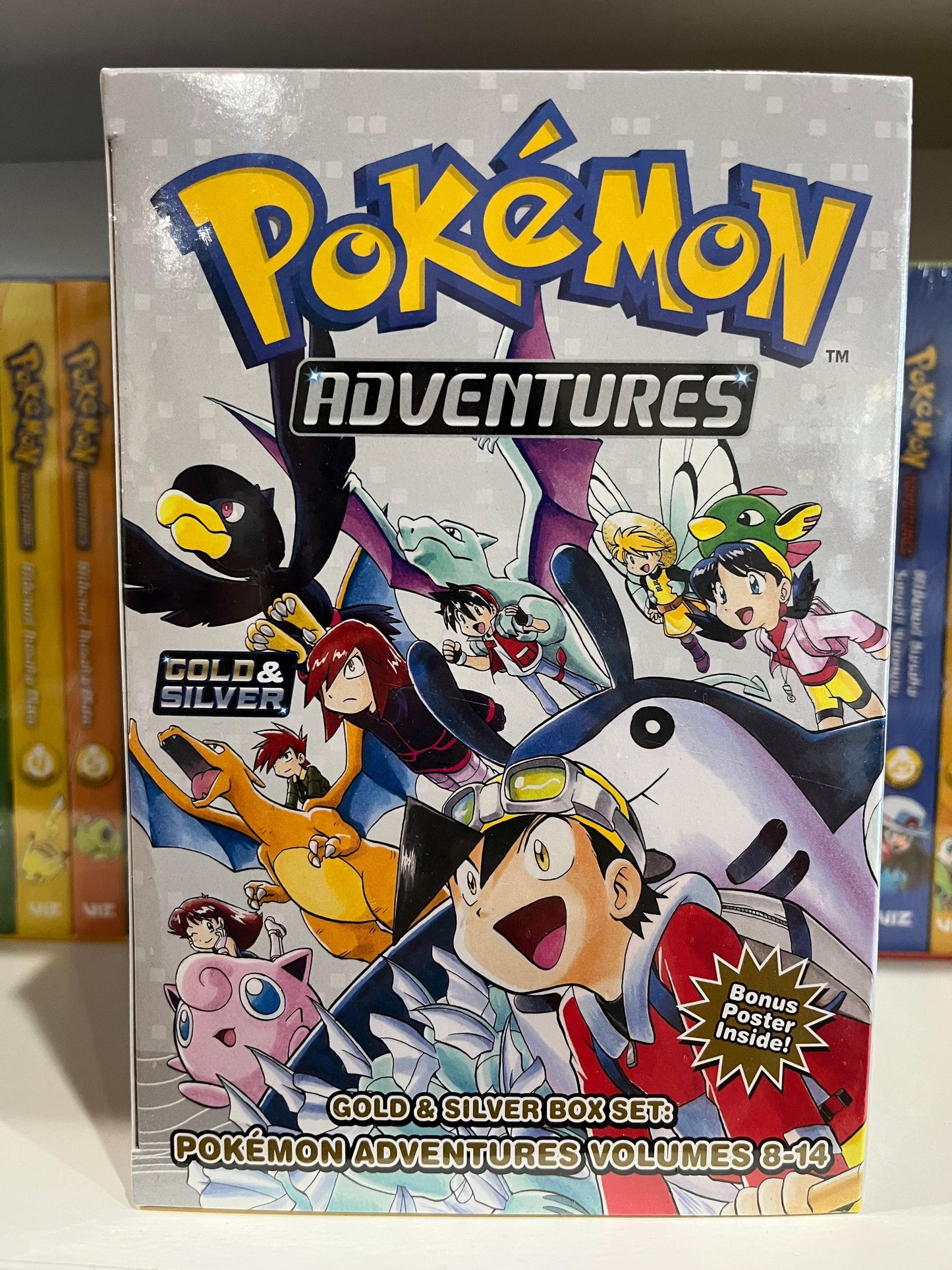 Manga | Pokémon Adventures | Box Set | Gold & Silver Box Set v. 8-14 - Anime Island CA