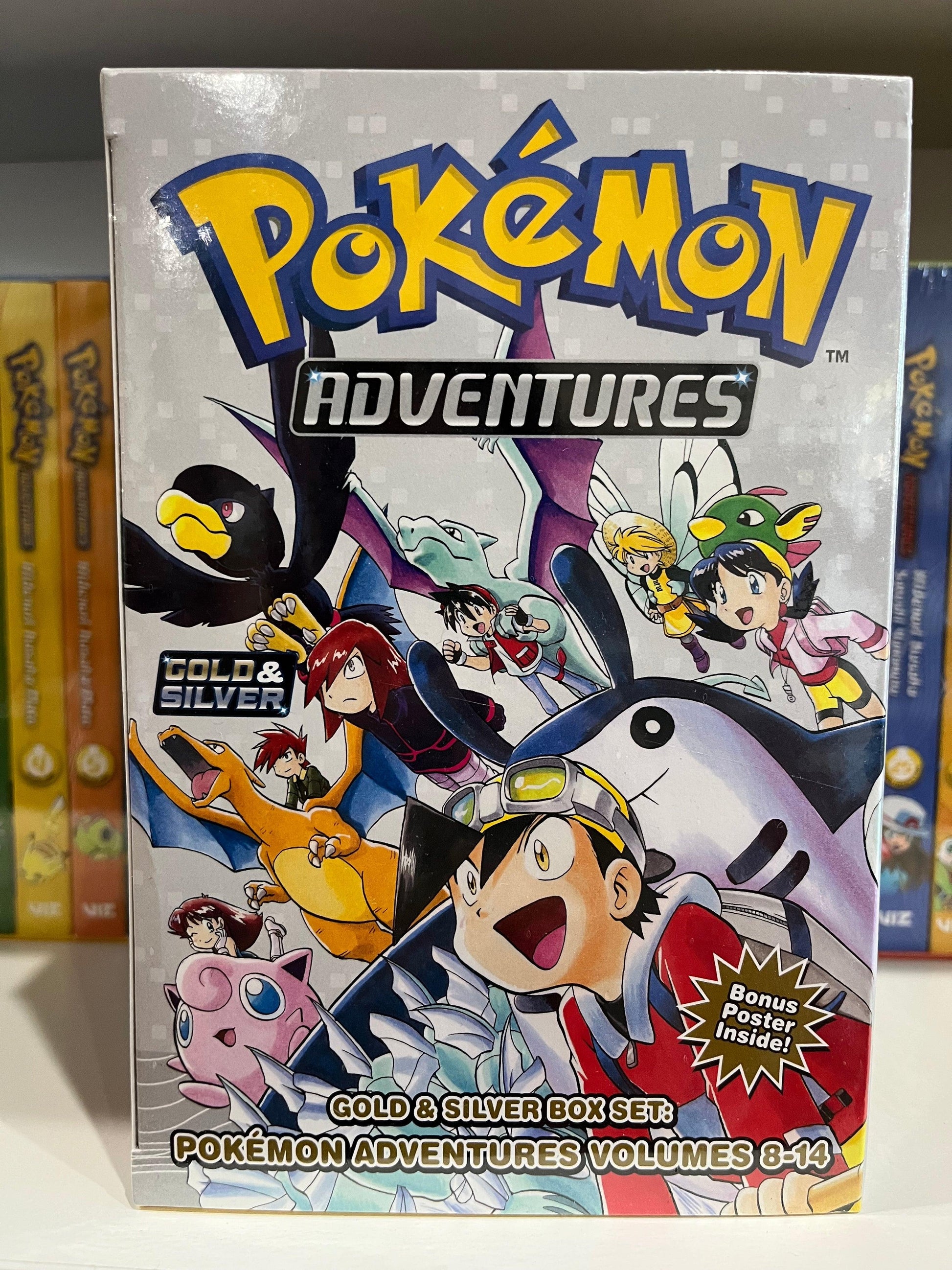 Manga | Pokémon Adventures | Box Set | Gold & Silver Box Set v. 8-14 - Anime Island CA