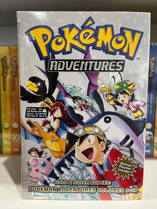 Manga | Pokémon Adventures | Box Set | Gold & Silver Box Set v. 8-14 - Anime Island CA