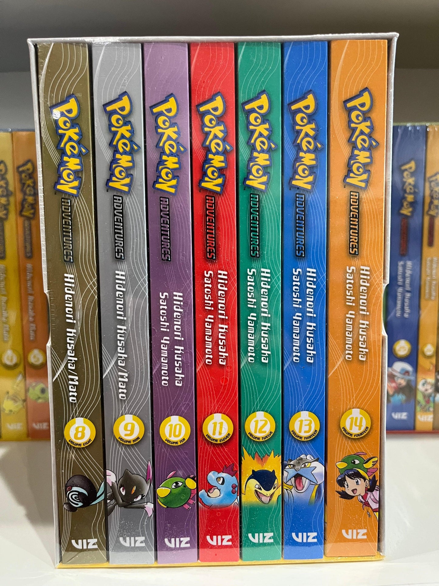 Manga | Pokémon Adventures | Box Set | Gold & Silver Box Set v. 8-14 - Anime Island CA
