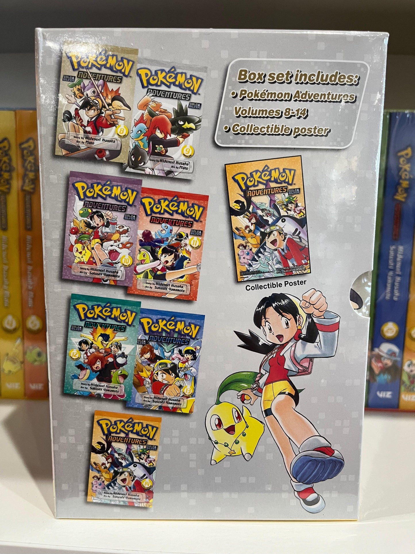 Manga | Pokémon Adventures | Box Set | Gold & Silver Box Set v. 8-14 - Anime Island CA
