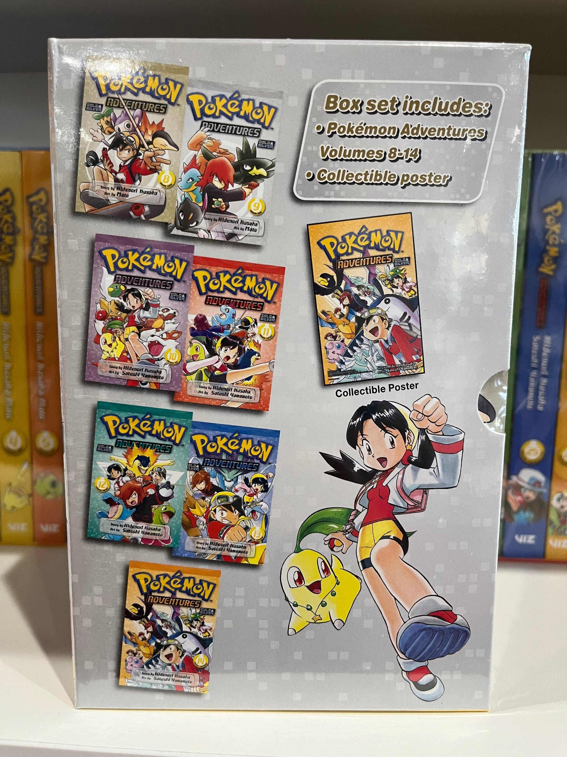 Manga | Pokémon Adventures | Box Set | Gold & Silver Box Set v. 8-14 - Anime Island CA