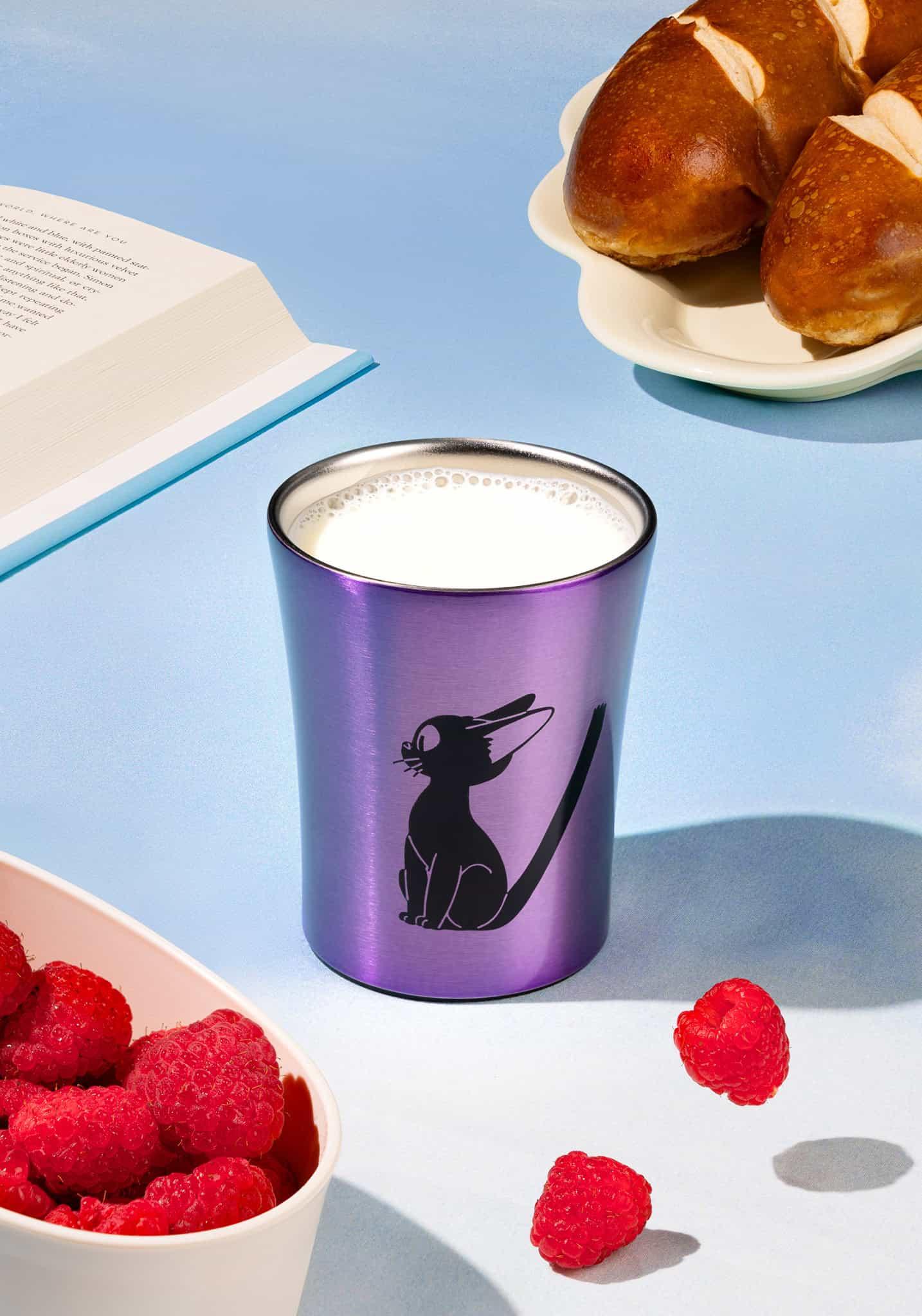 Tumbler | Studio Ghibli | Kiki's Delivery Service | Jiji (Purple) | Stainless Steel | 250 ml. - Anime Island CA