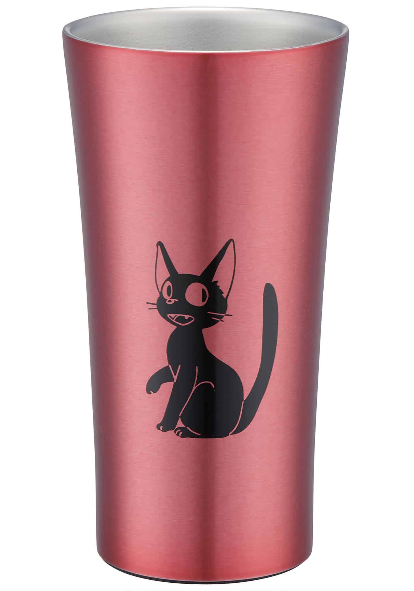 Tumbler | Studio Ghibli | Kiki's Delivery Service | Jiji (Pink) | Stainless Steel | 400 ml. - Anime Island CA