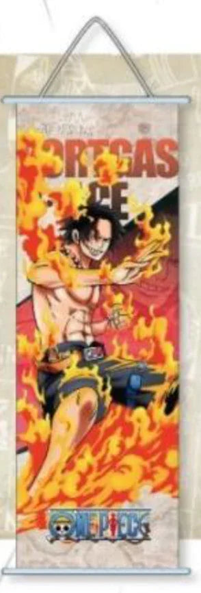 Wall Scroll | One Piece | Portugas.D.Ace | Name Wall Scroll Anime Island CA