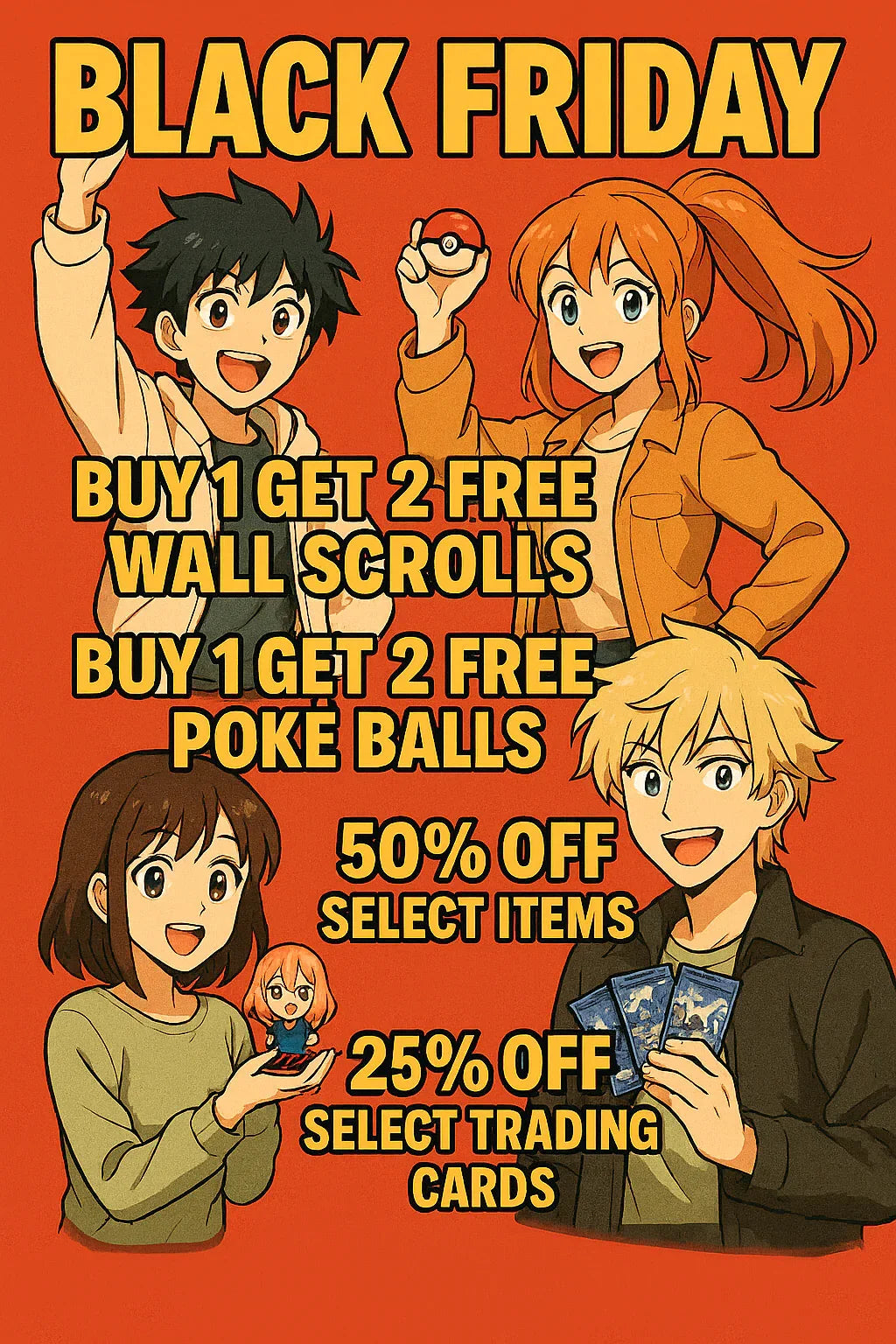 🎉 Anime Island Black Friday Mega Event Is LIVE — Buy 1 Get 2 Free, 50% Off & More! - Anime Island CA