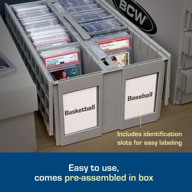 Card Storage | Plastic Bin | Graded Cards | BCW