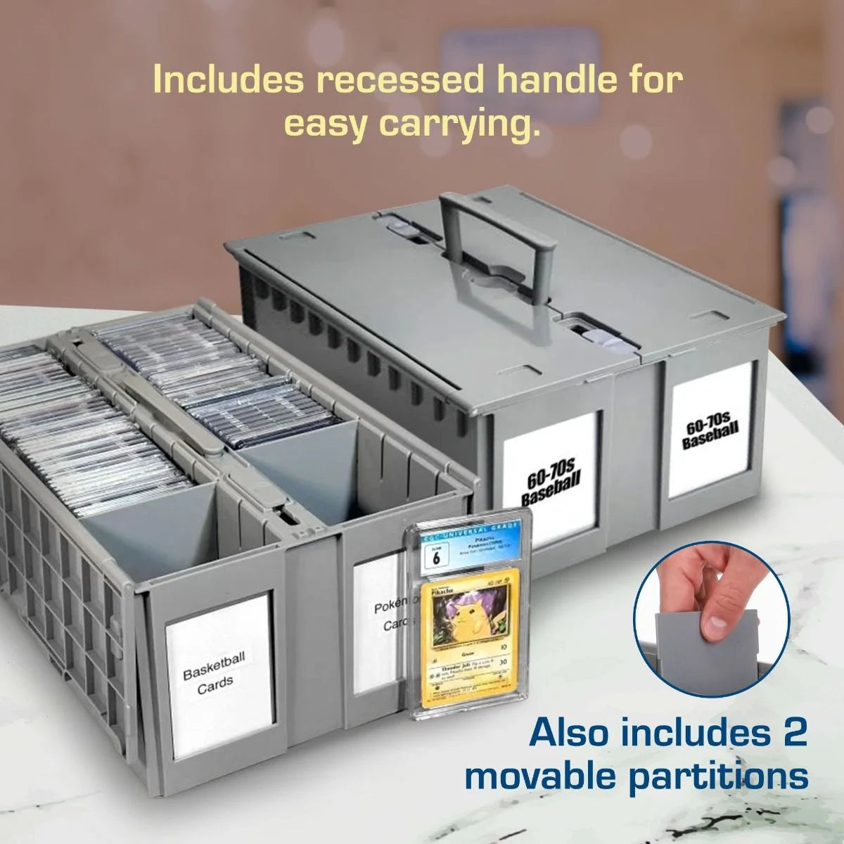 Card Storage | Plastic Bin | Graded Cards | BCW