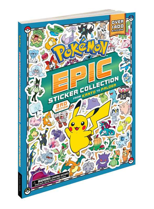 Activity Book | Pokémon | Epic Sticker Collection 3rd Edition: from Kanto To Paldea | Pikachu Press
