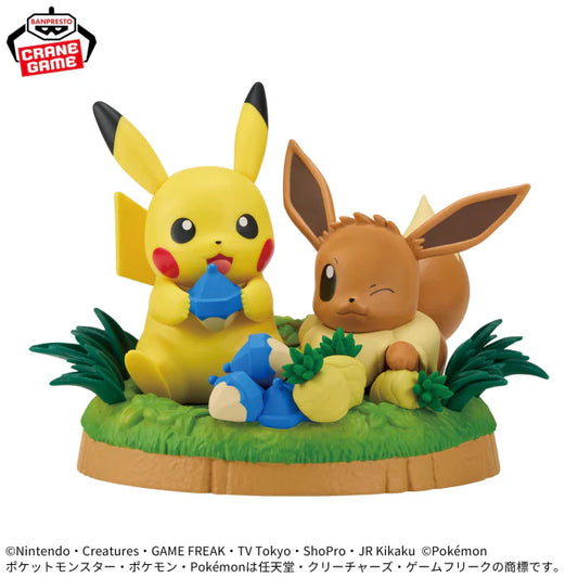 Figure | Pokemon | Pikachu & Eevee (Mogu Mogu Time) | Banpresto