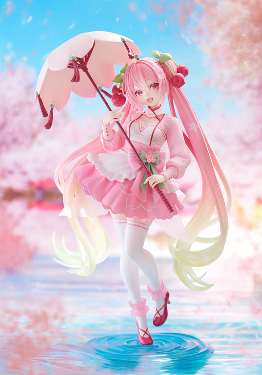 Figure | Hatsune Miku | Sakura Miku (AMP+ Figure) - Sakura Dress Ver. | Taito