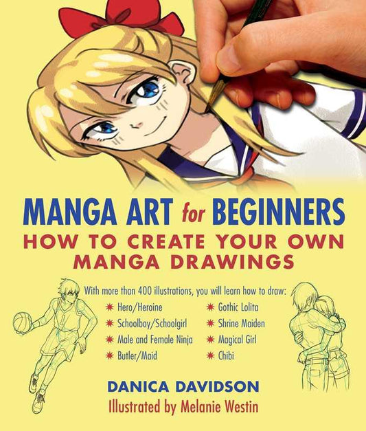 Drawing Book | Manga Art For Beginners By Danica Davidson