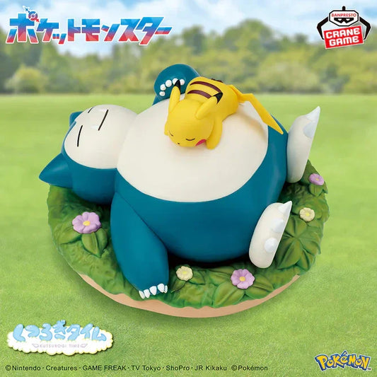Figure | Pokemon | Relax Time Pikachu & Snorlax | Bandai