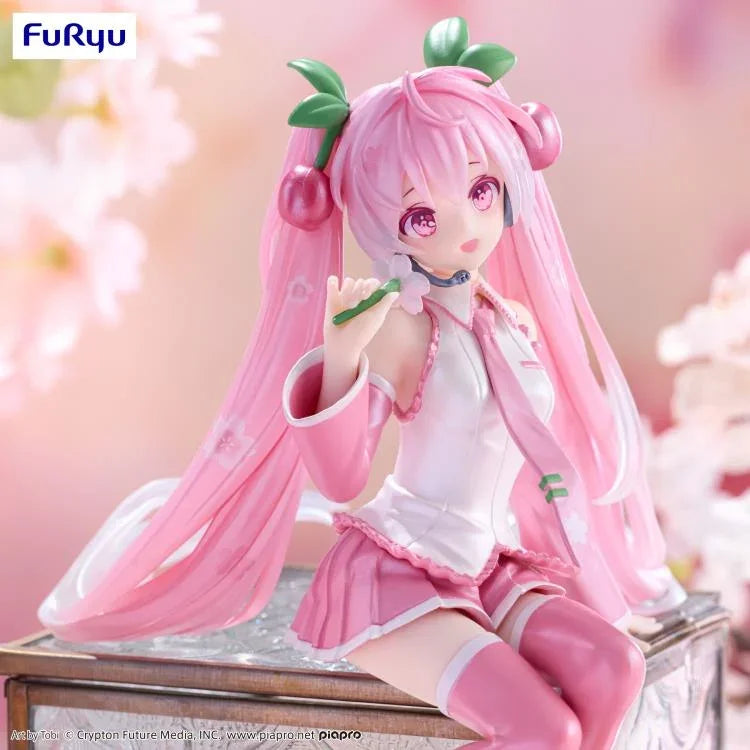 Figure | Hatsune Miku | Sakura Miku 2024 Pearl ver. | FuRyu Noodle Stopper Figure FuRyu
