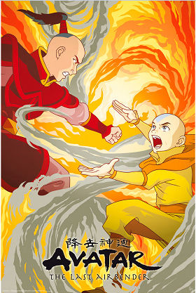 Poster | Avatar: The Last Airbender | Aang Vs. Zuko