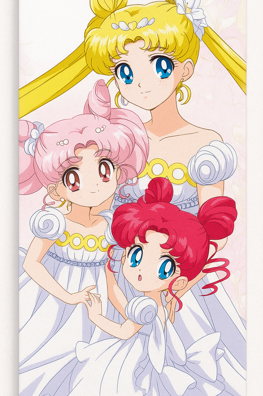 Wall Scroll | Sailor Moon | Sailor Moon, Sailor Chibi Moon, & Sailor Chibi Chibi Moon
