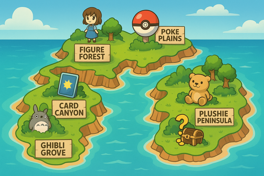 Anime Island map