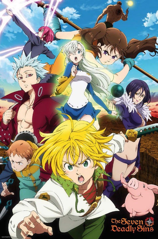Poster | Seven Deadly Sins | Meliodas & Sins