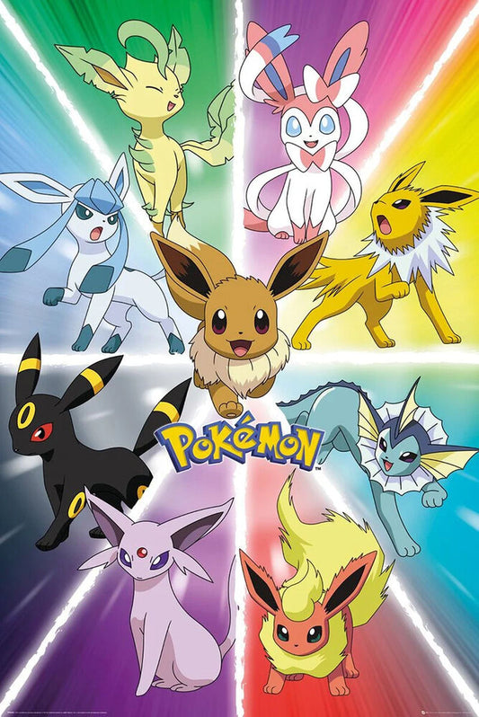 Poster | Pokemon | Eevee Evolution (Vertical)