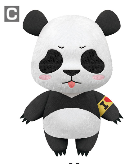 Tomonui Plush Keychain | Jujutsu Kaisen | Panda