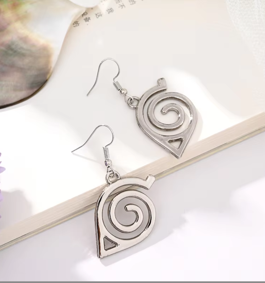 Earrings | Naruto | Hidden Leaf Logo