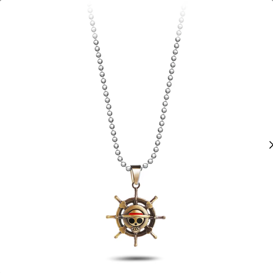 Necklace | One Piece | Straw Hat Pirates Logo w/Anchor