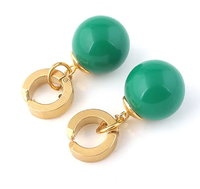 Earrings | Dragonball | Potara | Green